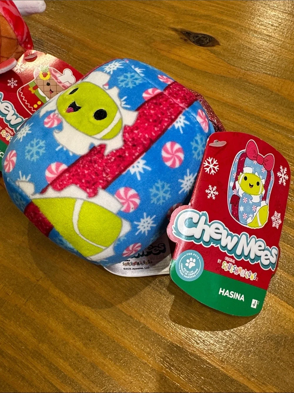 ChewMees by Squishmallows - Festive Holiday Plush Dog Toys - set of 4